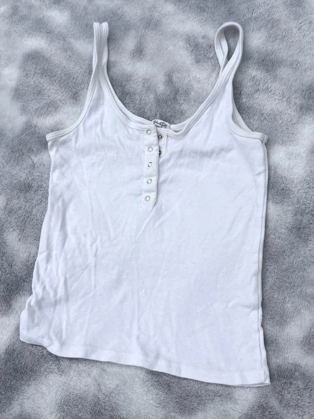 John Galt White Simone Snap Tank
